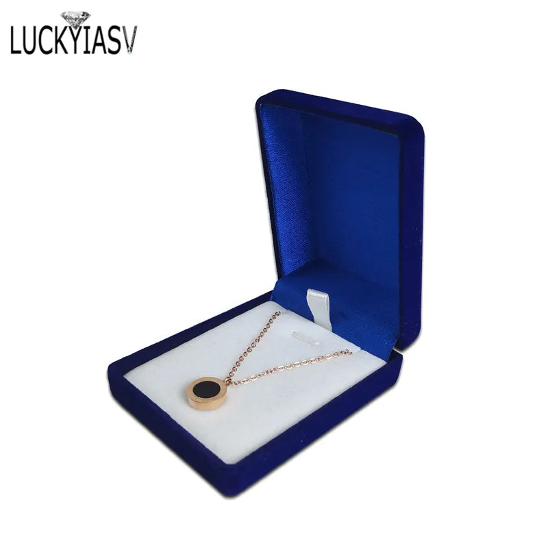 Boîte à bijoux de mariage en velours colliers, pendentifs, boucles d'oreilles et autres petits objets